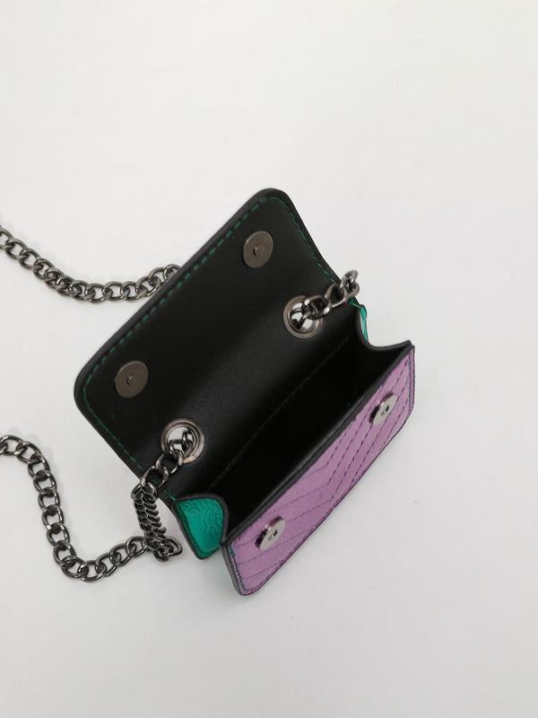 Fashionable mini chain shoulder strap chic crossbody bag