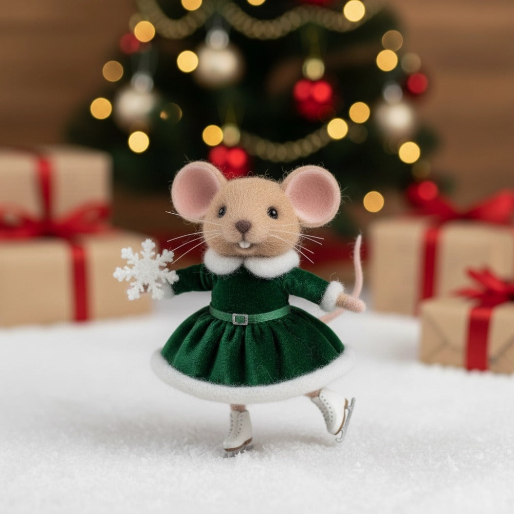 🏆Flash Sale 60% OFF - 🧑🎄🐭Handmade Needle Felt Christmas Mouse