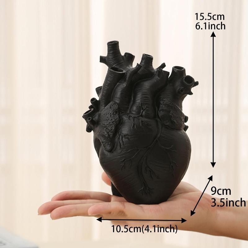 Heart-shaped accordion design decorative vase