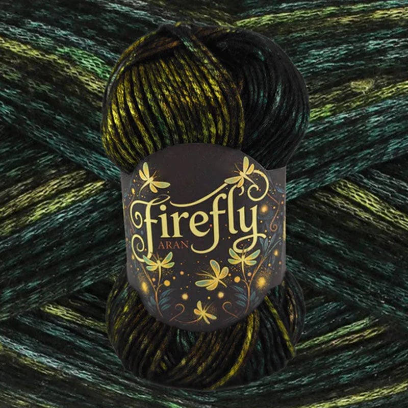 🔥LAST DAY 50% OFF - 🧶Aran Wool ‘Firefly’ Iridescent Shimmer Yarn: A Touch of Magic in Every Stitch💫