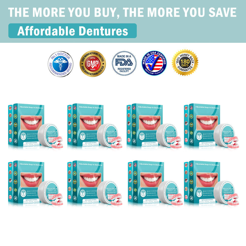 ๐ฆท Silicone Reline Denture Set (โฐLimited Time 80% Off - Last 30 Minutes โฐ)