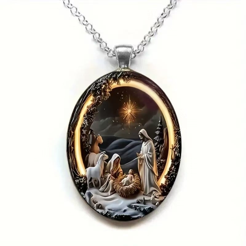 Christmas Nativity Pendant - Faithfulm Anniversary Limited