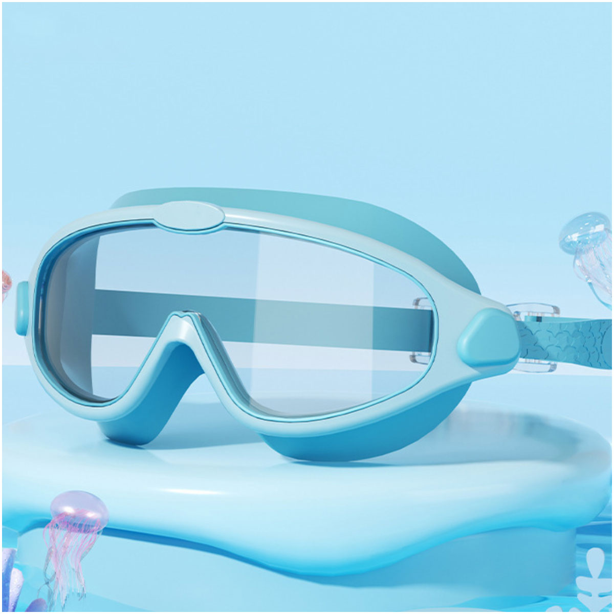 ✨2025 Hot Sale 55%-OFF-🌊HD children's large frame waterproof and anti-fog swimming goggles
