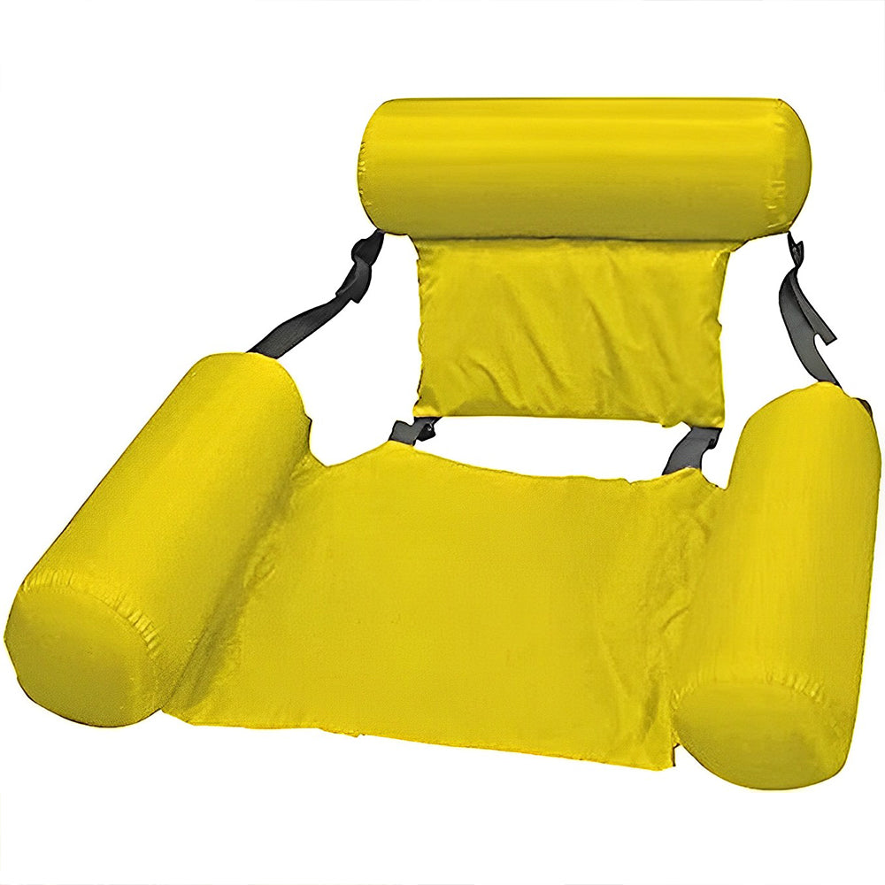 Inflatable Floating Water Hammock, Foldable Portable Floatation Pool Lounger.