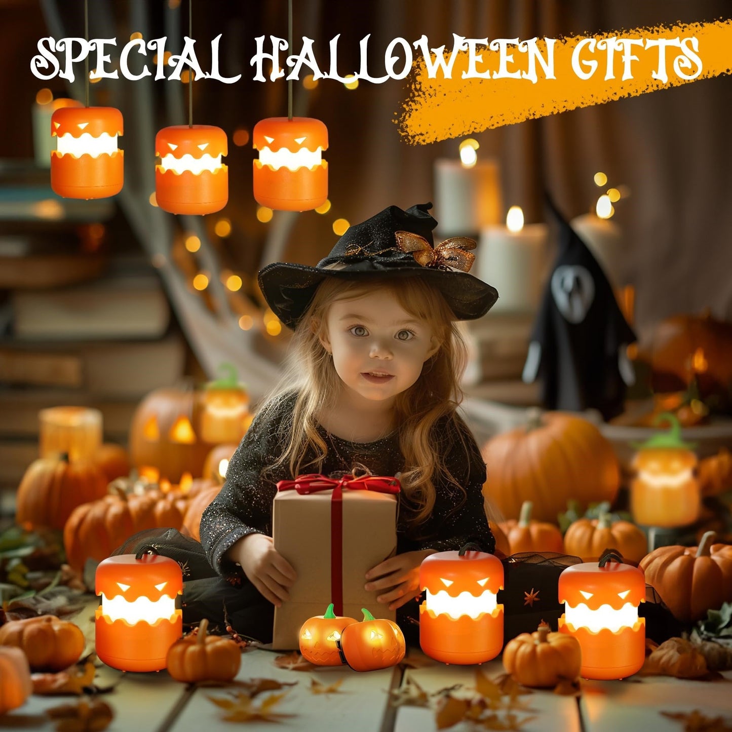 🎃Halloween Portable Foldable LED Pumpkin Lantern