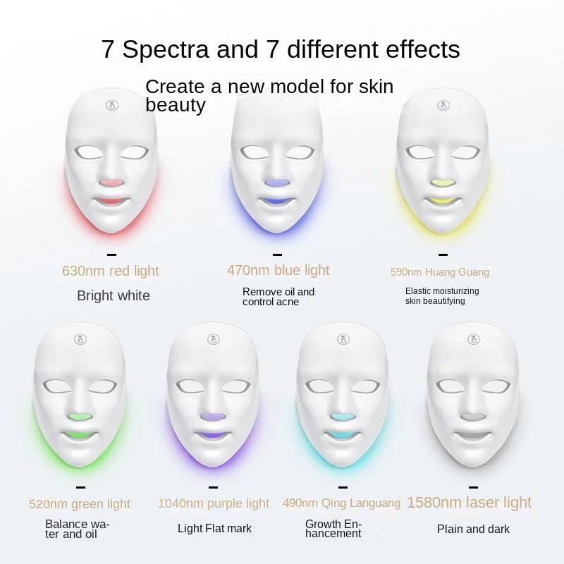 🔥7-Color LED Beauty Mask – Professional Skin Therapy at Home