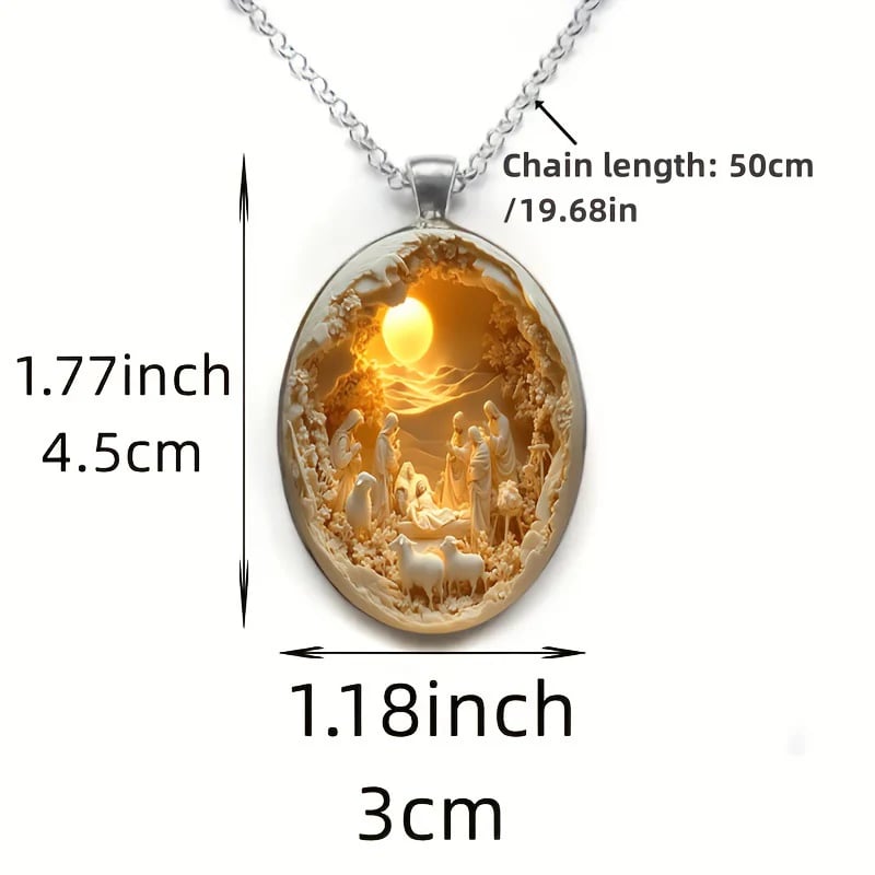 Christmas Nativity Pendant - Faithfulm Anniversary Limited