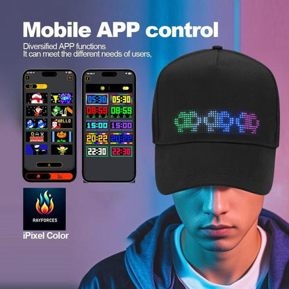 Customizable Gif Picture Text Removable Led Display Scroll Cap