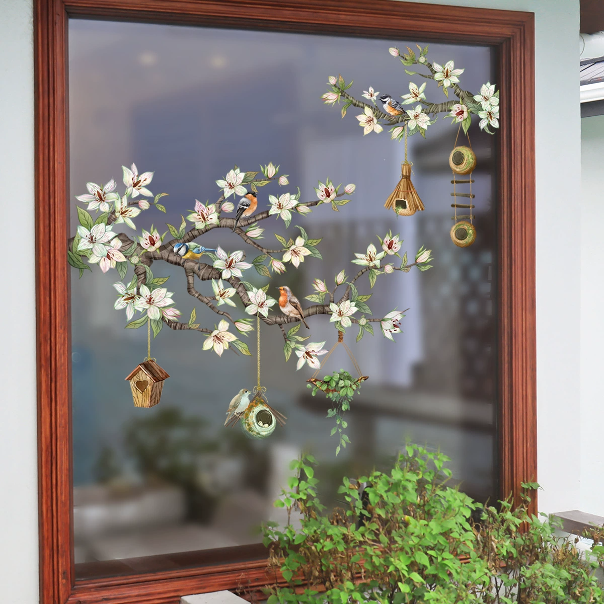 Last Day 50% OFF🔥 Colorful Floral Bouquet Window Sticker (Cut To Size Freely)