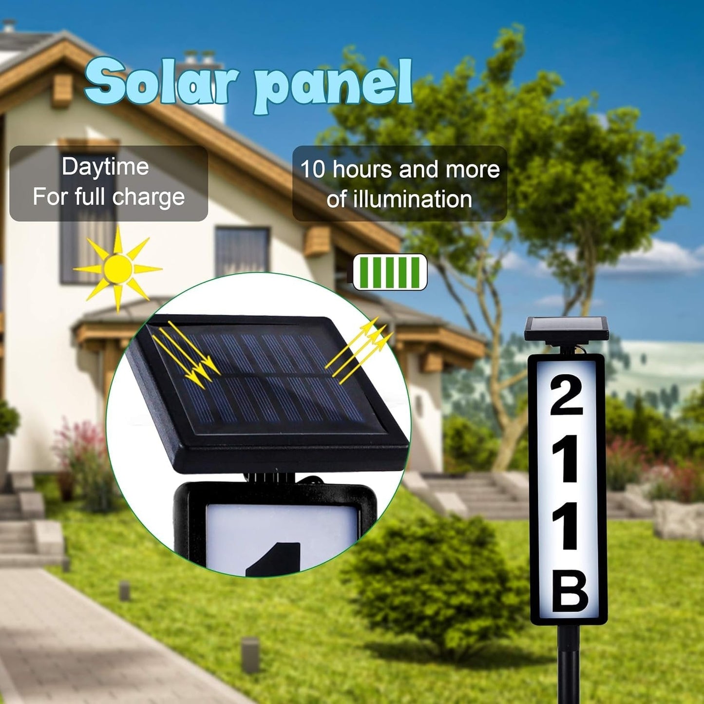 🎁49%OFF- 🌞Solar Address Sign - 🚚Make you never miss a delivery again