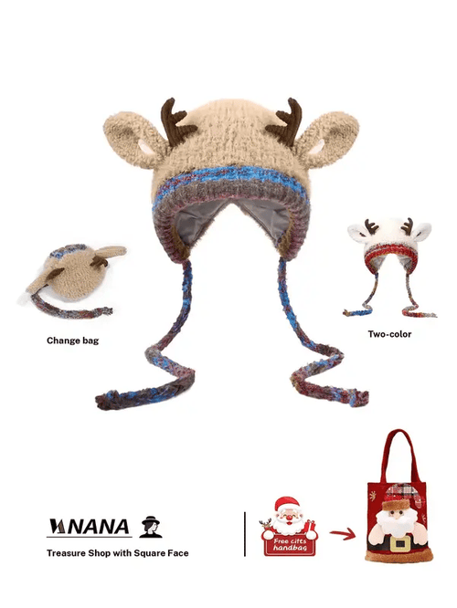 🔥Original design Festive Christmas Antler Hat