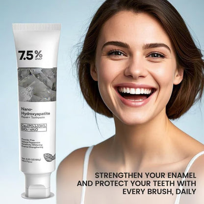 🔥Fluoride-Free Hydroxyapatite Enamel Repairing Breath Freshening Whitening Toothpaste