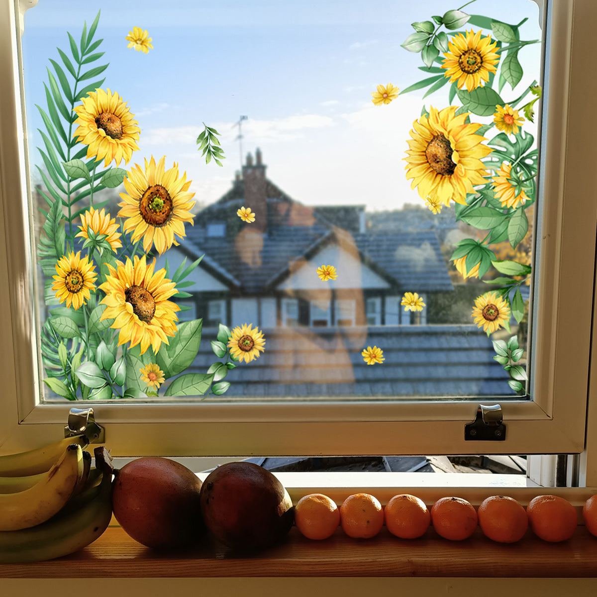 Last Day 50% OFF🔥 Colorful Floral Bouquet Window Sticker (Cut To Size Freely)