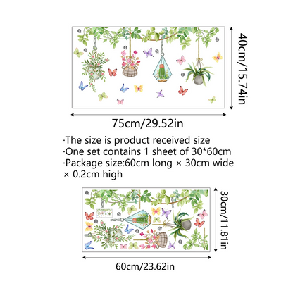 Last Day 50% OFF🔥 Colorful Floral Bouquet Window Sticker (Cut To Size Freely)