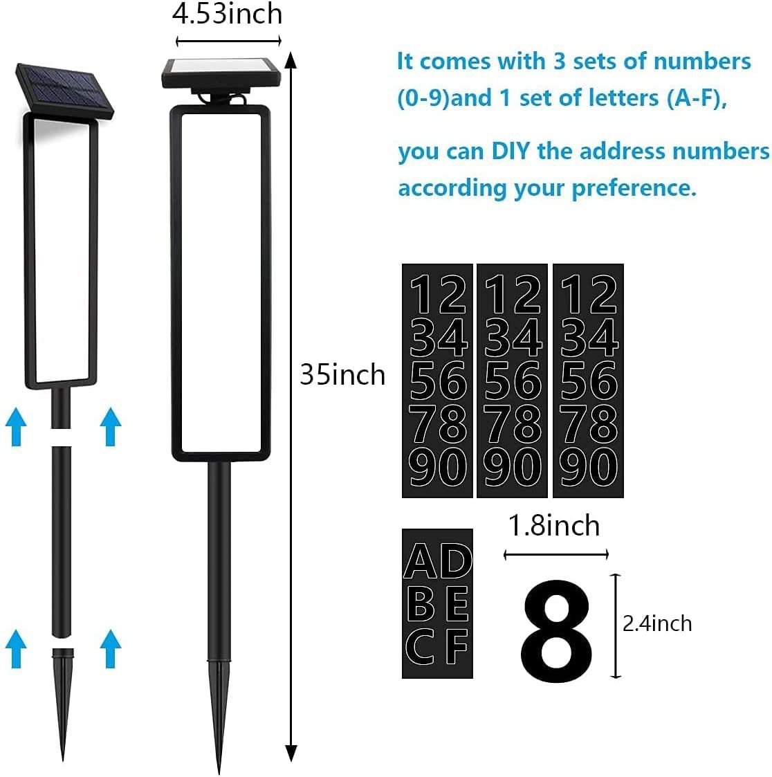 🎁49%OFF- 🌞Solar Address Sign - 🚚Make you never miss a delivery again