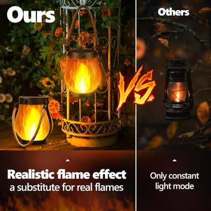 ✨Last Day Promotion--Dancing flame Solar Lantern Outdoor Lights