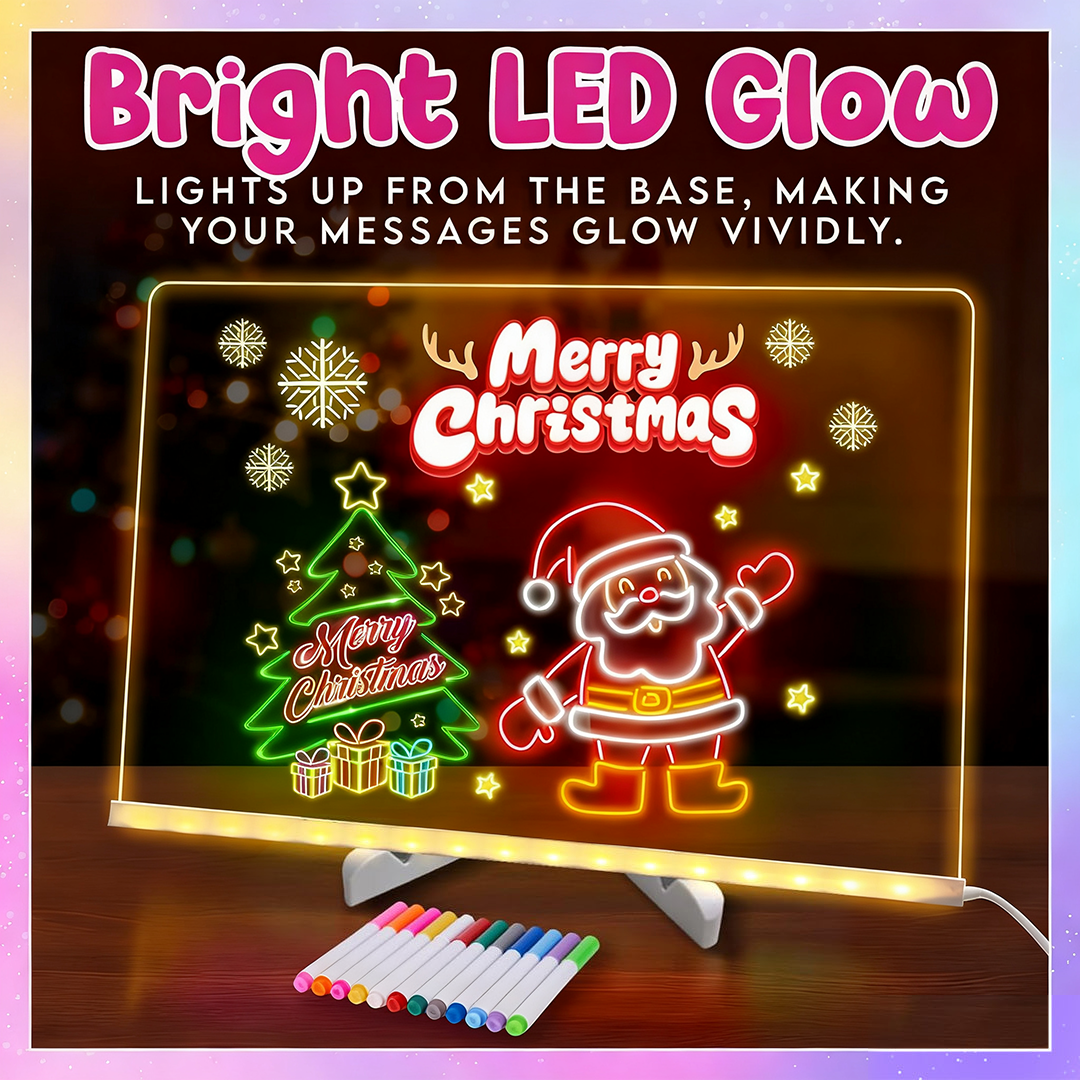 🎁Creative Rewritable Acrylic LED Message Board 🎨