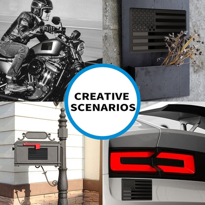 🔥3D American Flag Emblem Decal