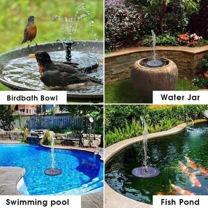 🔥2025 New Upgraded Solar Powered Fountain for Garden