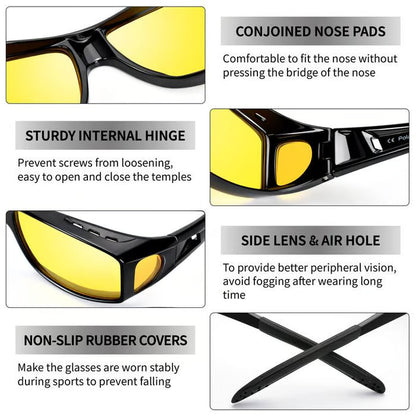 🔥✨ Night Vision Driving Glasses, Anti-glare Polarized