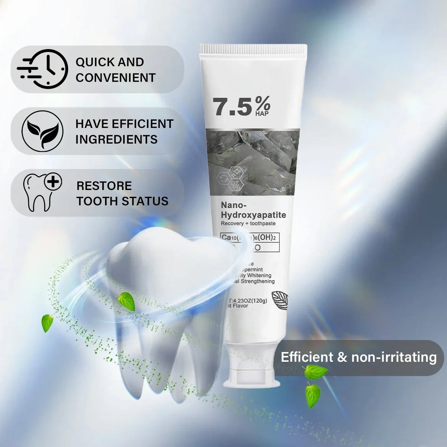 Fluoride-Free Hydroxyapatite Toothpaste