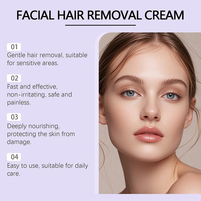 🔥Gentle and Painless Facial Hair Removal Cream