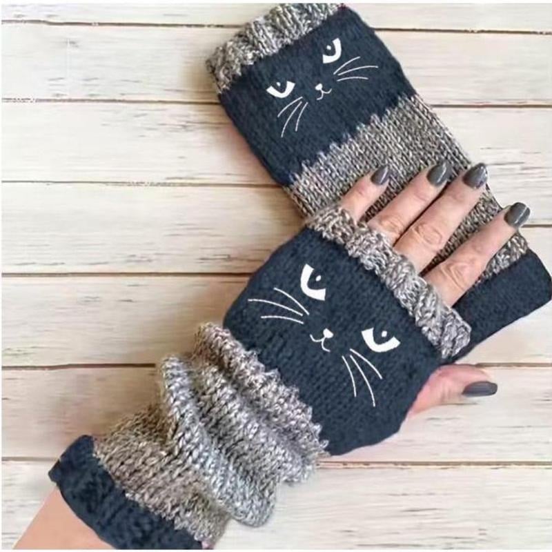 💥Buy 2 Get 1 Free — Cute Women’s Knitted Cat Gloves🐱