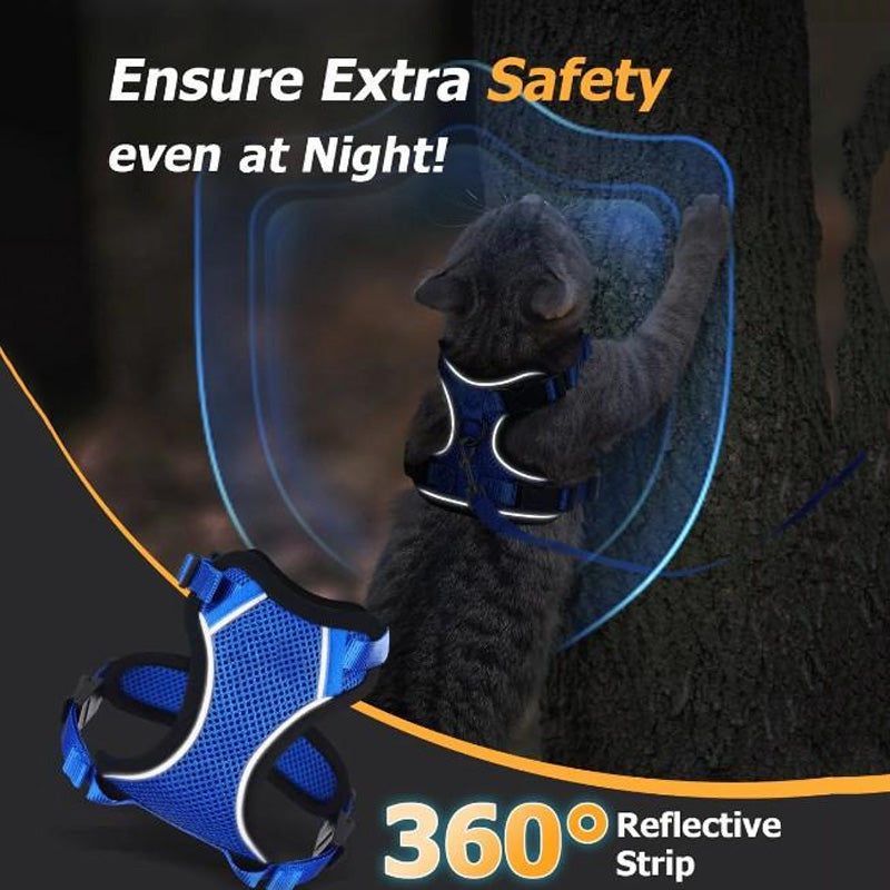 Adjustable Pet Harness & Leash Set