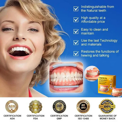 🌎Ends Today: 70% OFF! ⏰Omoeon™ Medical Full Denture with Strong Suctiond🦷Obtain American Dental Association (ADA) Certification