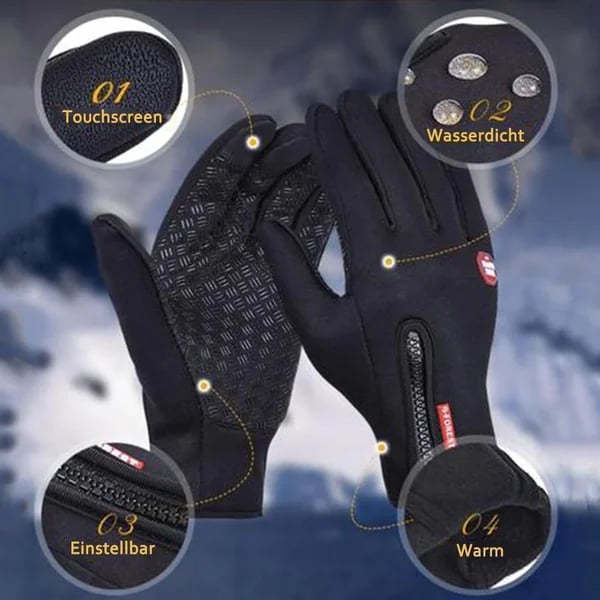 🏆 Ultimate Waterproof & Windproof Thermal Non-Slip Gloves