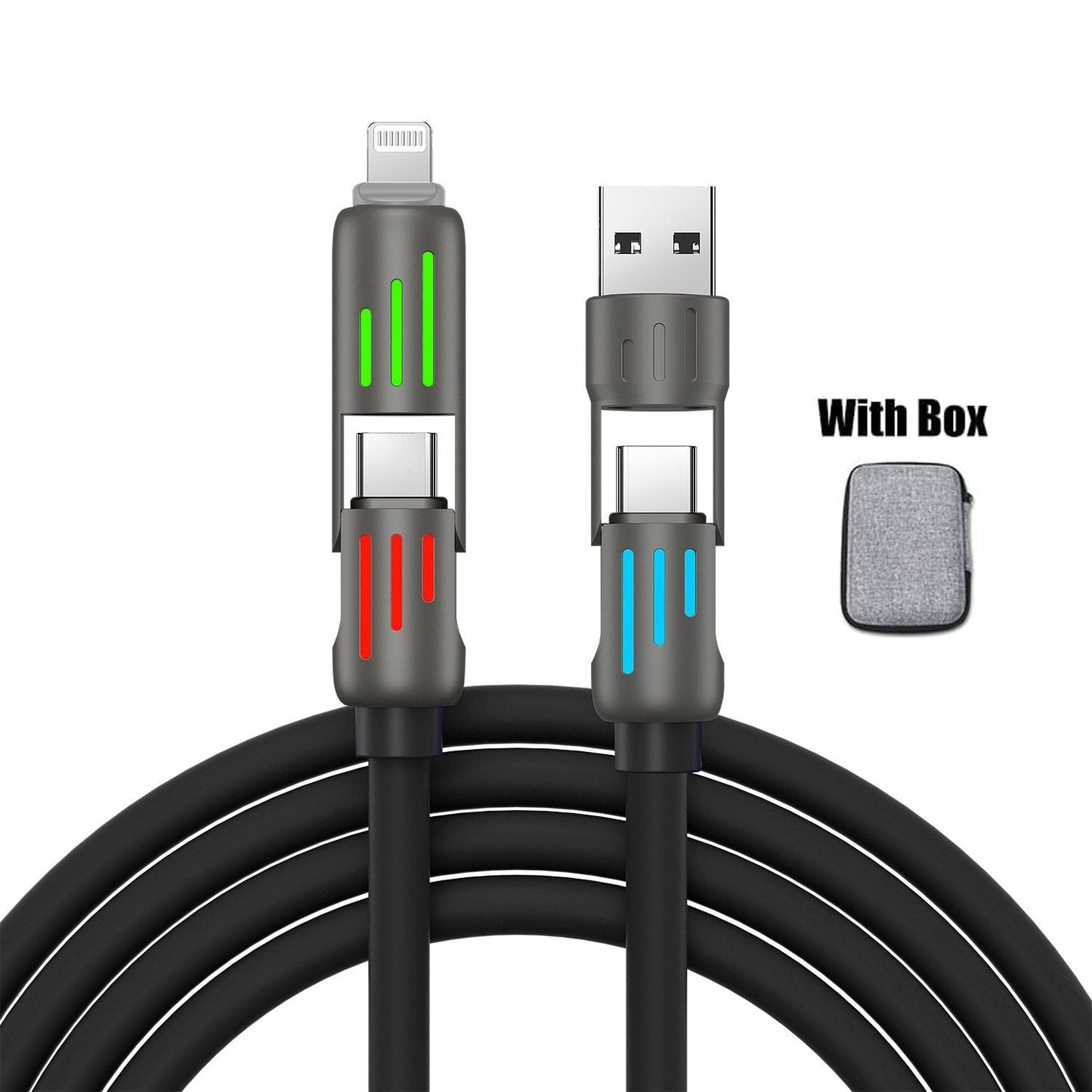 🔥Last Day 49% OFF🔥4-in-1 USB Charging Cable fast charging MAX 60w