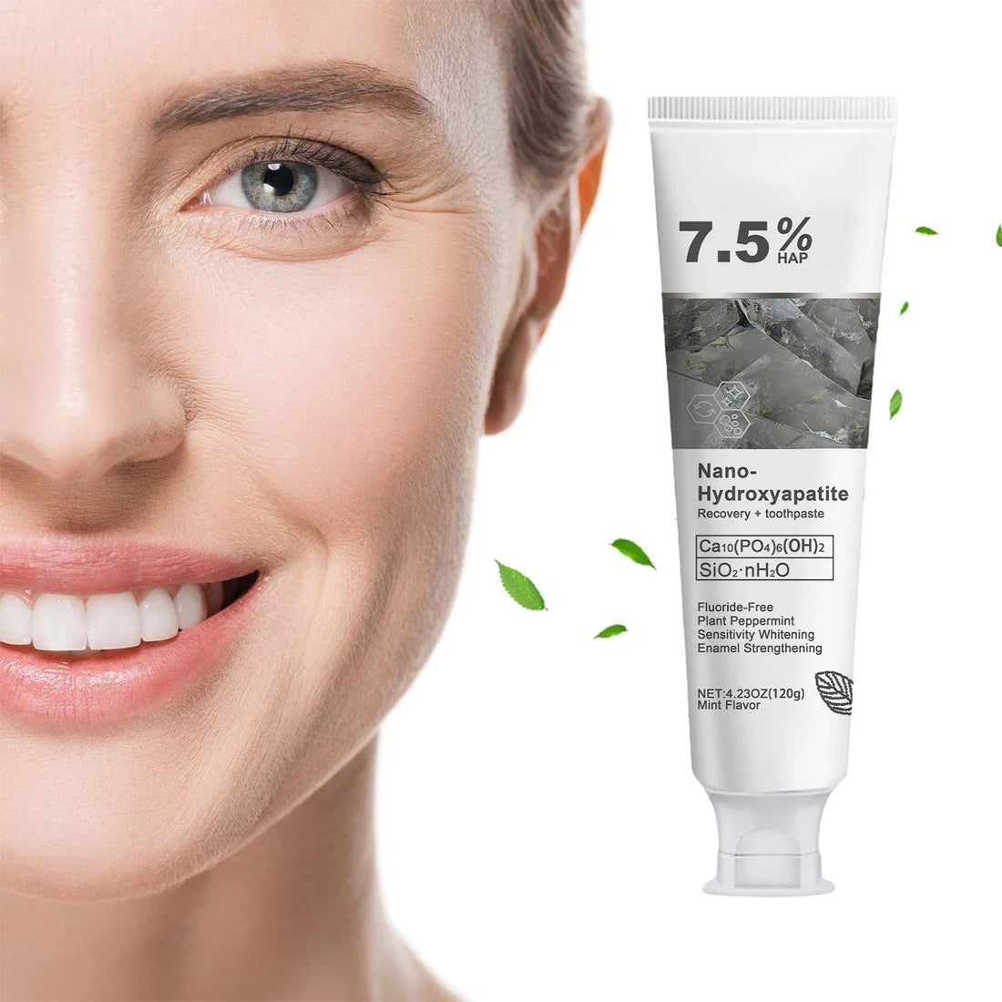 Fluoride-Free Hydroxyapatite Toothpaste