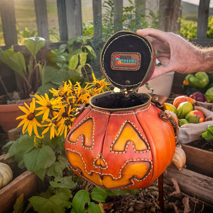 🔥Last Day 70% OFF - 🎃The Great Purely handmade leather Pumpkin Bag(✨Same as in the video)