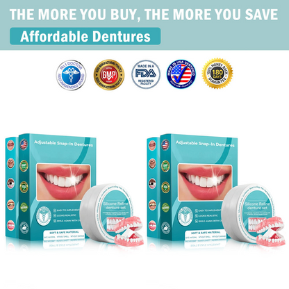 🦷 Silicone Reline Denture Set (⏰Limited Time 80% Off - Last 30 Minutes ⏰)