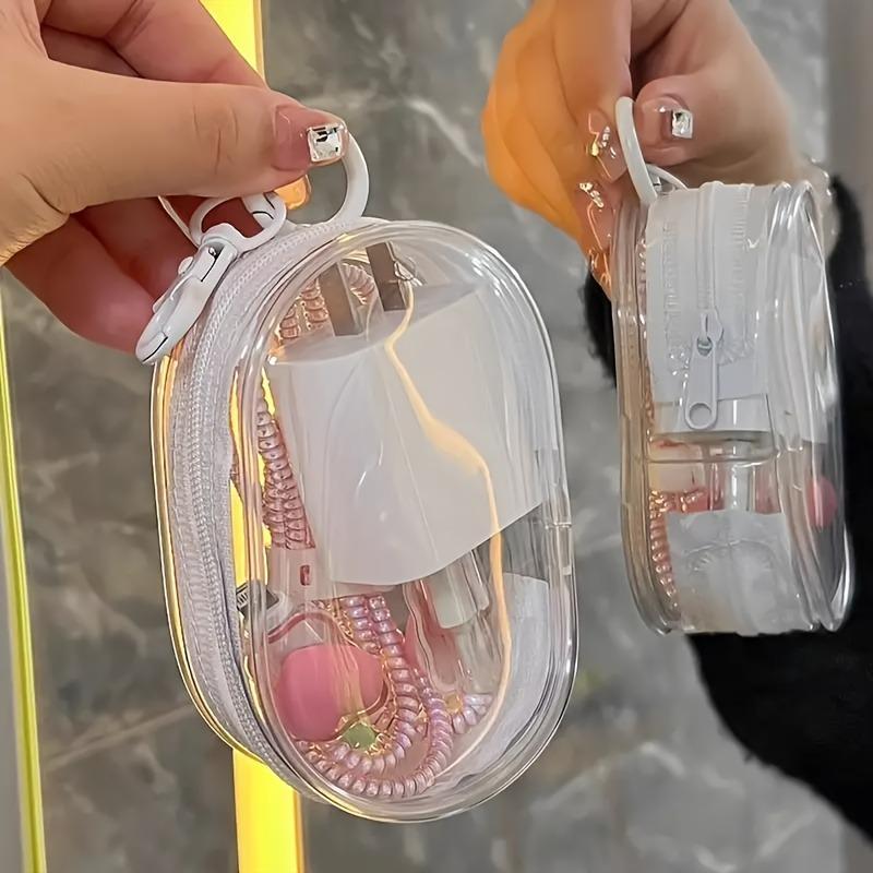 Portable Transparent Multifunctional Zipper Storage Bag