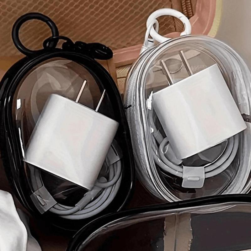 Portable Transparent Multifunctional Zipper Storage Bag
