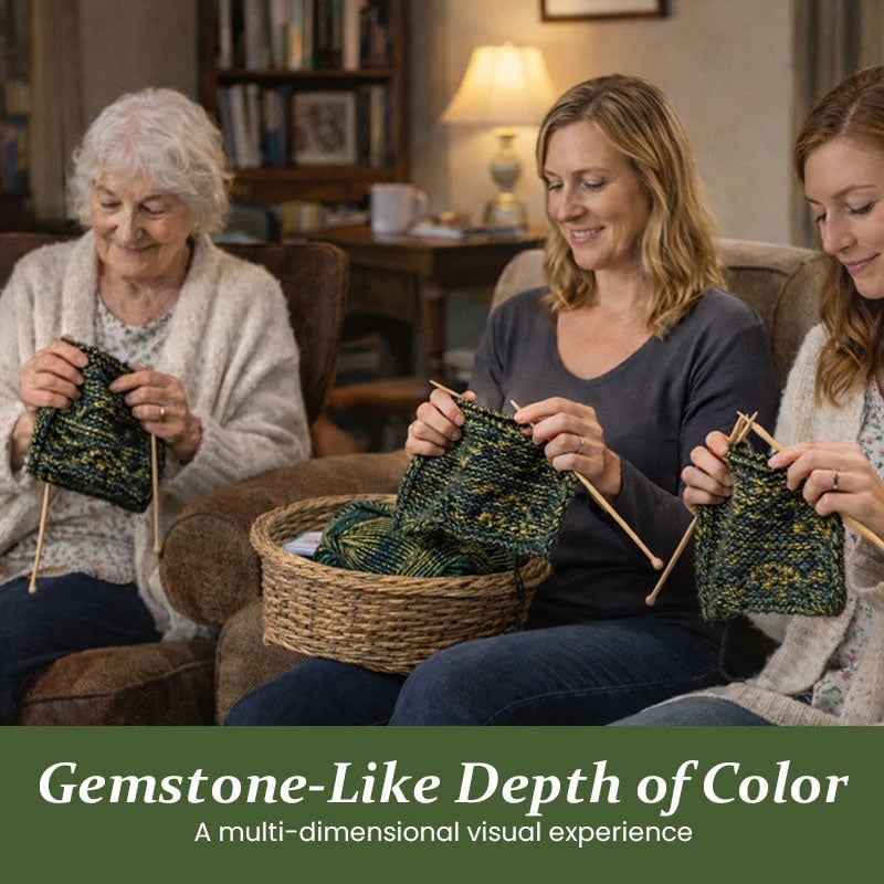 🔥LAST DAY 50% OFF - 🧶Aran Wool ‘Firefly’ Iridescent Shimmer Yarn: A Touch of Magic in Every Stitch💫