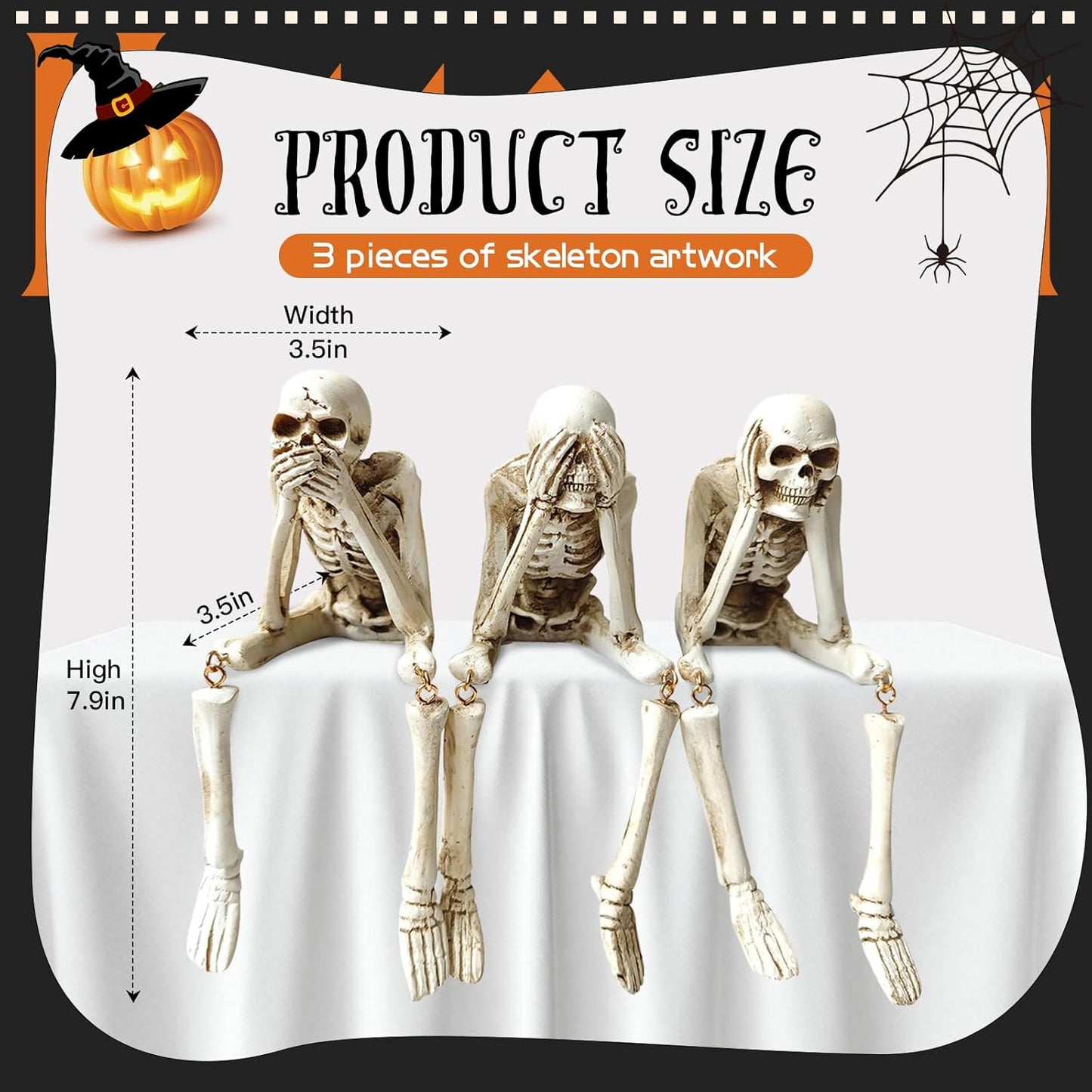 Last day 50% OFF- Halloween Decor (Set of 3 Skeleton)