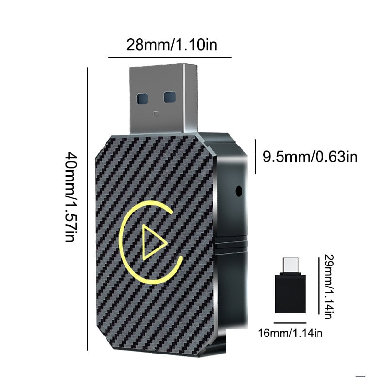 🔥Summer Hot Sale--Don’t Miss Out! 💥 Mini Wireless CarPlay Adapter