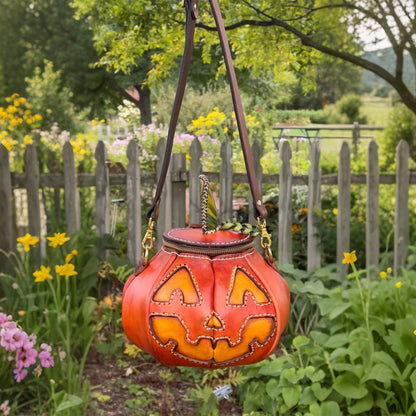 🔥Last Day 70% OFF - 🎃The Great Purely handmade leather Pumpkin Bag(✨Same as in the video)