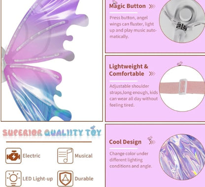 🧚‍♀️Sparkle LED Fairy Wings – Dreamy Gift for Birthdays & Holidays🎁