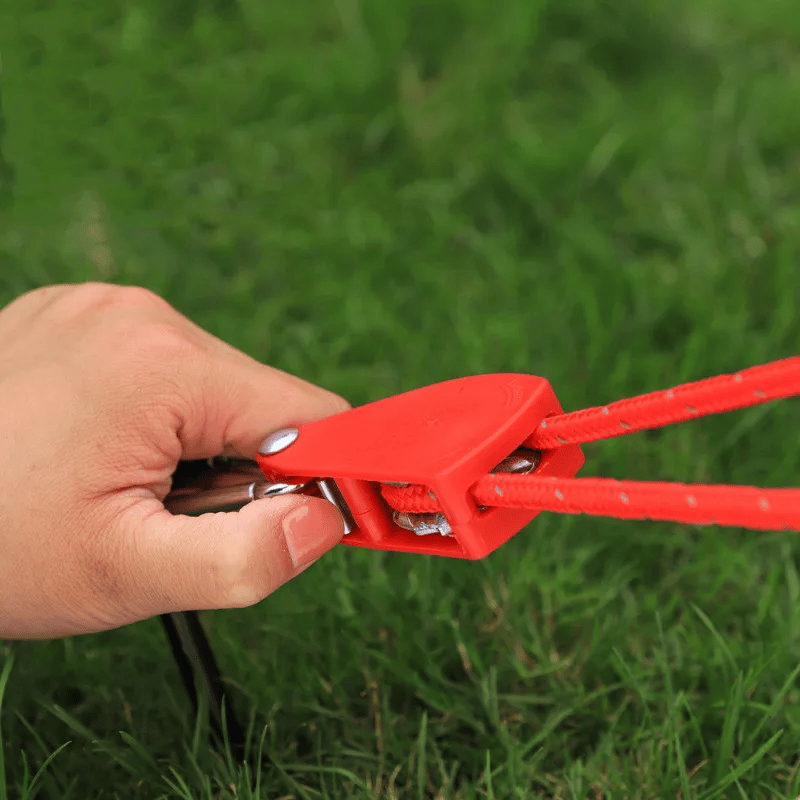 💥Outdoor Windproof RopeCamping Wind Rope Pulley Tie Down Strap with Carabiner, 4M Durable Nylon Rope💥