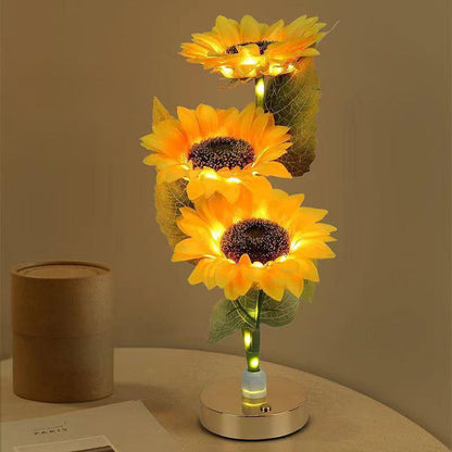 Sunflower Decorative Lighting Gift LDE Table Lamp