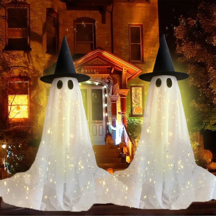 🔥2025 New Flash Upgrade 🌠 - 65" Giant Glittering Ghost 👻✨