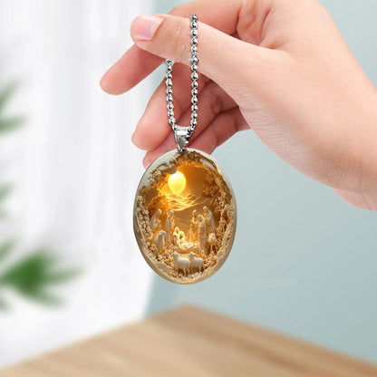Christmas Nativity Pendant - Faithfulm Anniversary Limited