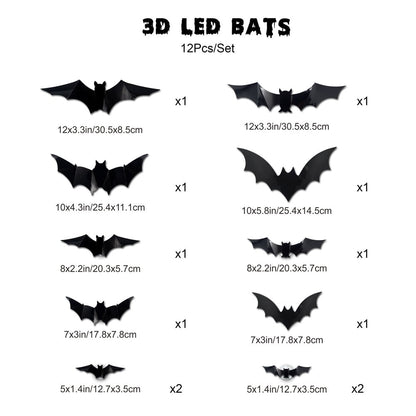 🎁3D Bat Design LED Decoration