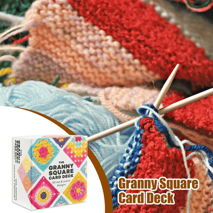 🧶✨The Granny Square Card Deck  – 50 Crochet Patterns