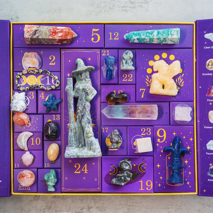 🎃Reiki Crystal Halloween Countdown Gift Box🔮The Magic of Healing and Energy Transfer!