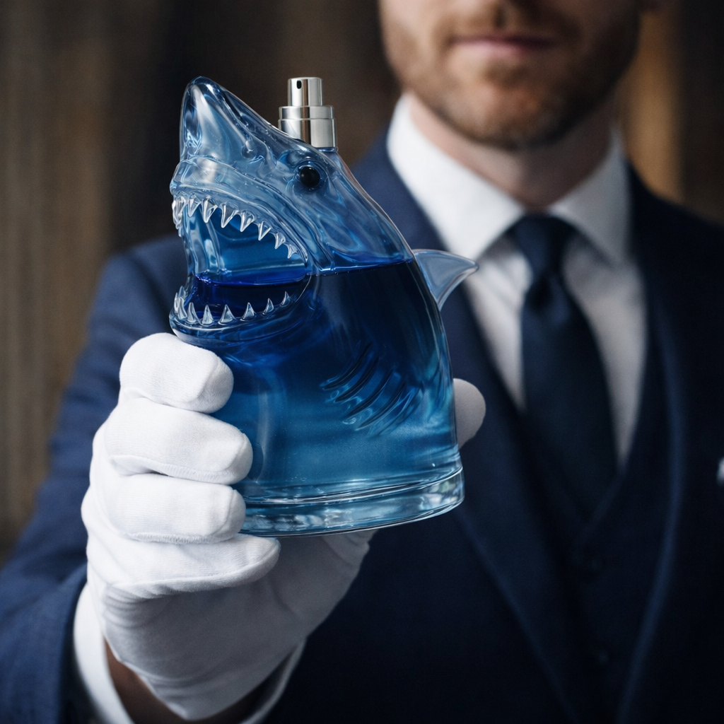 🦈🌊 DEEP WATER Fragrance Bottle,Jaws-Style Fragrance Bottle