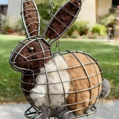 Handmade Alpaca Fiber Bird Nesting Heart